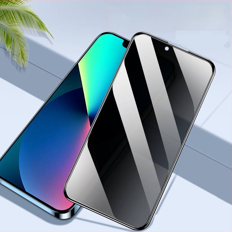 Kaljeno staklo zaštita zaslona s zaštitom privatnosti za iPhone 11, XR, 12 Pro Max, 13, 14 Pro Max i 15 – cijeli zaslon, HD jasnost, otporan na padove, zaštita privatnosti, filtr plavog svjetla