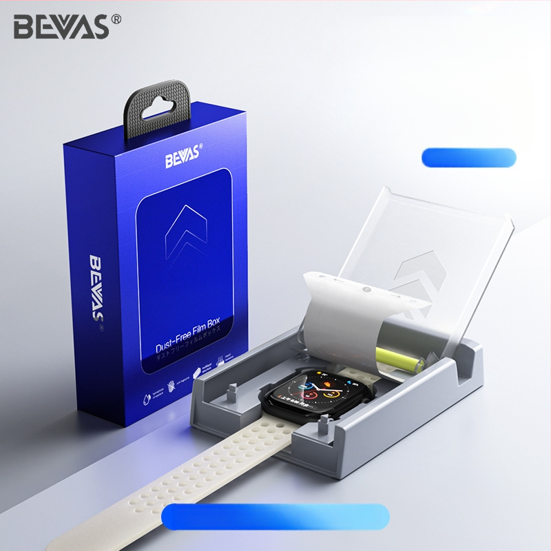 Bevas Apple Watch displeja aizsargplēvi, PET materiāls, Saderīgs ar Apple Watch (Zīmols: Bevas; Materiāls: PET; Saderība: Apple Watch)