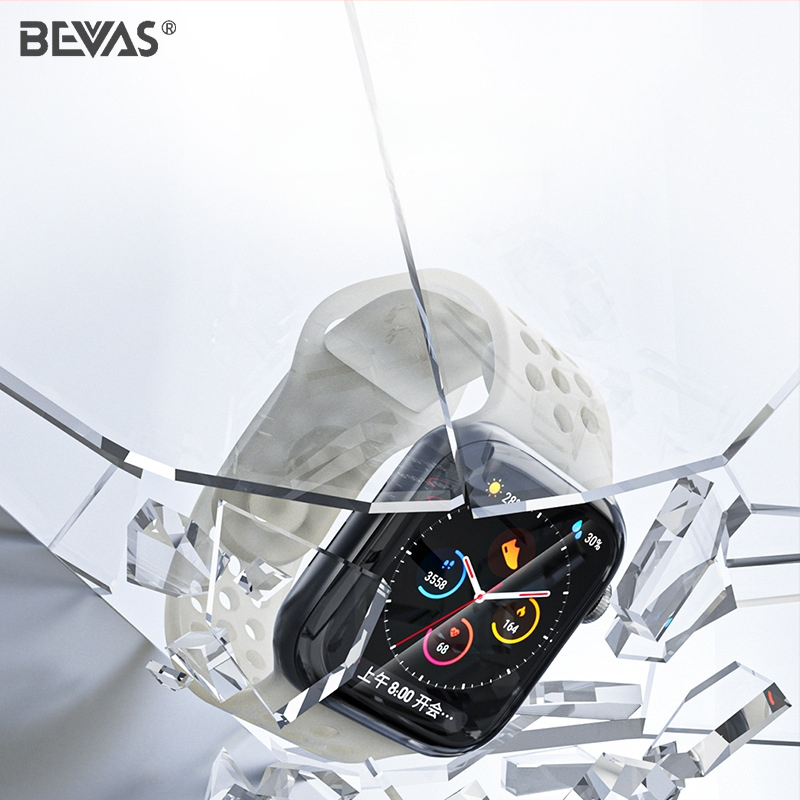 Bevas Apple Watch displeja aizsargplēvi, PET materiāls, Saderīgs ar Apple Watch (Zīmols: Bevas; Materiāls: PET; Saderība: Apple Watch)
