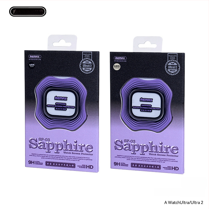 REMAX RuiLiang safīra skatloga aizsargs pulksteņiem SP-03, Mohsa cietība 9, aizsardzība pret zilajiem stariem, vakuuma pārklājums