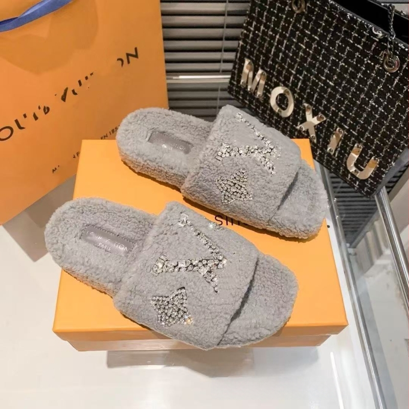 Moteriškos vilnos šlepetės su avies vilnos įdėklu, gumos padas, slip-on, plokščias dizainas, kvėpuojančios, lengvos