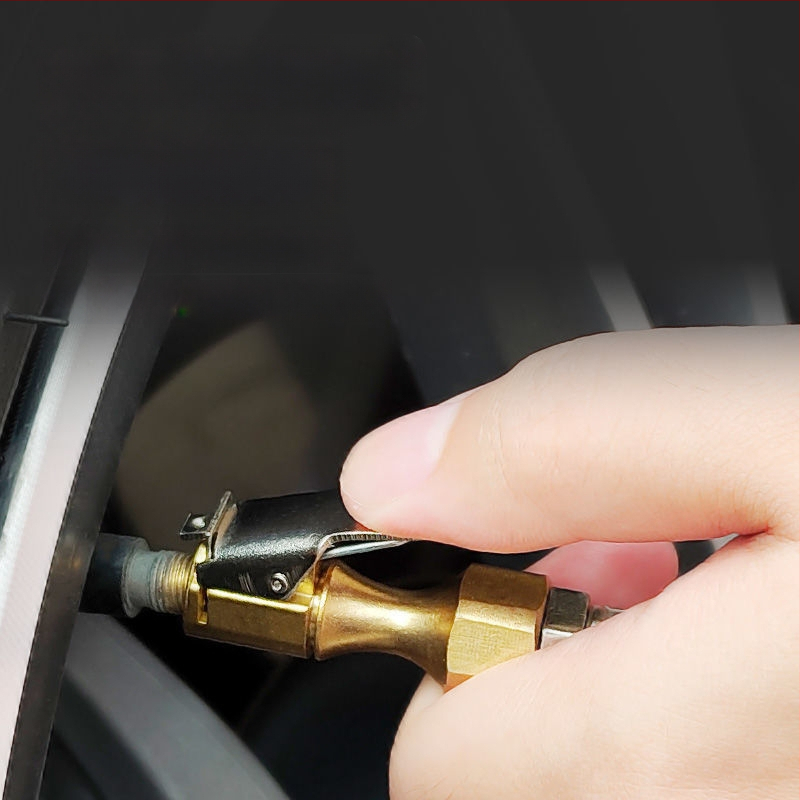 Augstas precizitātes digitālais riepu spiediena mērītājs ar uzpildes pistoli un LCD displeju