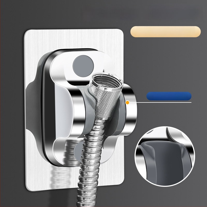 Dušo galvutės laikiklis be gręžimo – ABS medžiaga, siurbimo tvirtinimas prie sienos, šiuolaikinis minimalistinis stilius, vonios aksesuaras