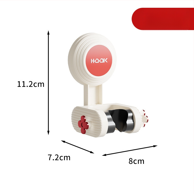 Dušo galvos laikiklis – judantis, be gręžimo (Montavimas: siurbimo prie sienos; Medžiaga: plastikas; Stilius: paprastas ir šiuolaikiškas; Kategorija: vonios lentyna)