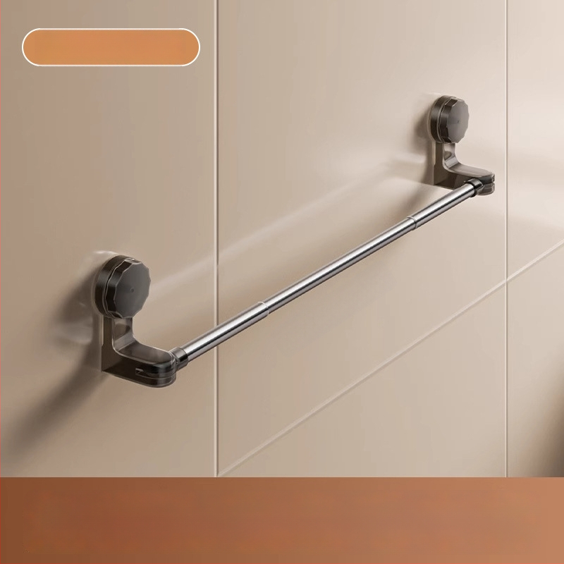 Teleskopinis rankšluosčio laikiklis su siurbtuku, be gręžimo, plastikas, prekinis ženklas Qiwang