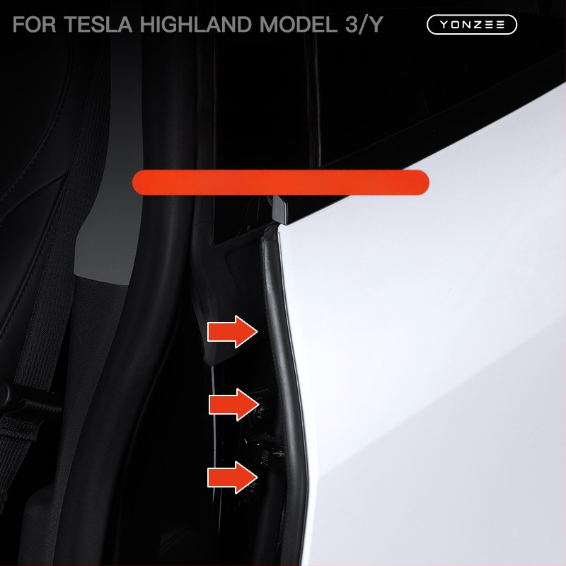 YZ triukšmo izoliacijos tarpas B stulpeliui, suderinamas su Tesla