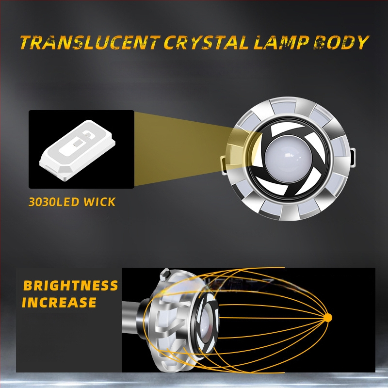 LED stabdžių žibintas motociklui, Colorful Angel Eye modelis, 12V, 1W