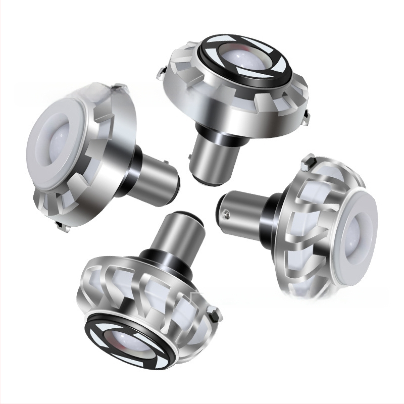 LED stabdžių žibintas motociklui, Colorful Angel Eye modelis, 12V, 1W