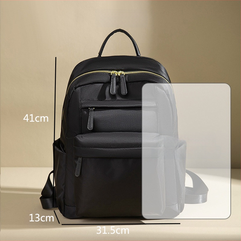 Sieviešu Oxford mugursoma ceļojumiem — viegla, liela ietilpība, klēpjdatora nodalījums