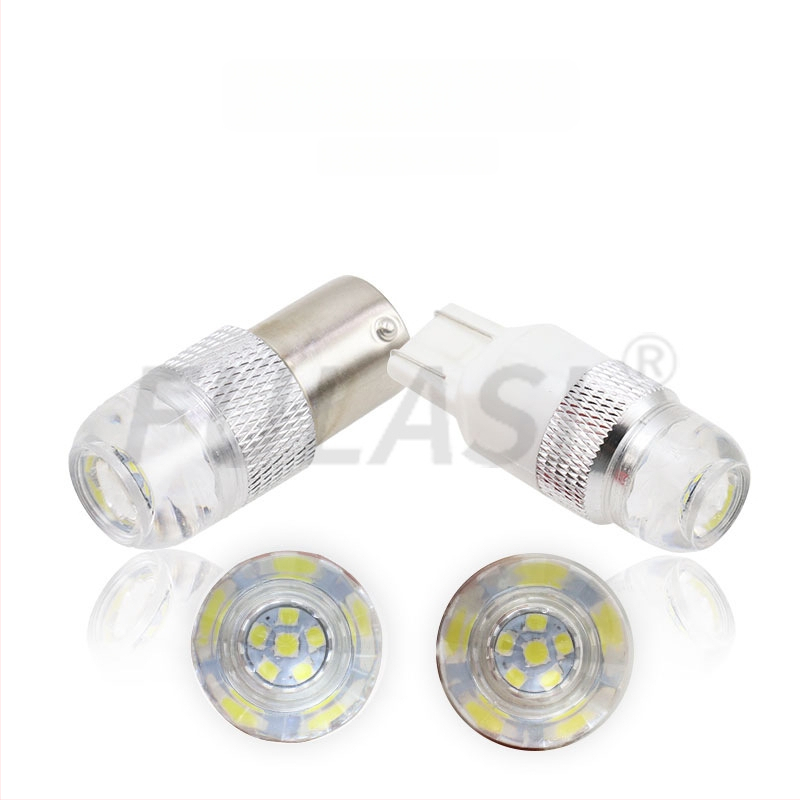 LED stabdžių ir posūkio signalo su atbuline šviesa, lęšio 6W-C, 3030 LED, universalus, 10-60V, 7500K, aliuminio korpusas