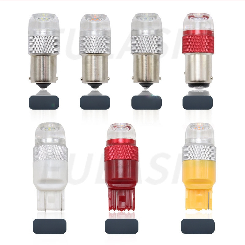 LED stabdžių ir posūkio signalo su atbuline šviesa, lęšio 6W-C, 3030 LED, universalus, 10-60V, 7500K, aliuminio korpusas