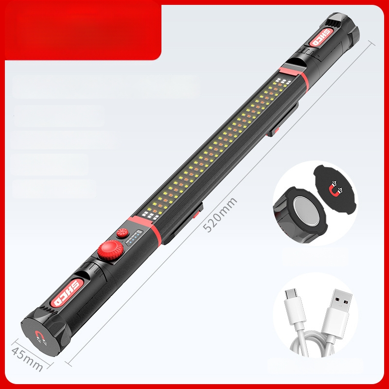 Automobilio remonto LED lemputė su magnetine ilga juosta, aliuminio lydinys, 1200 lm, 3,7 V, LED