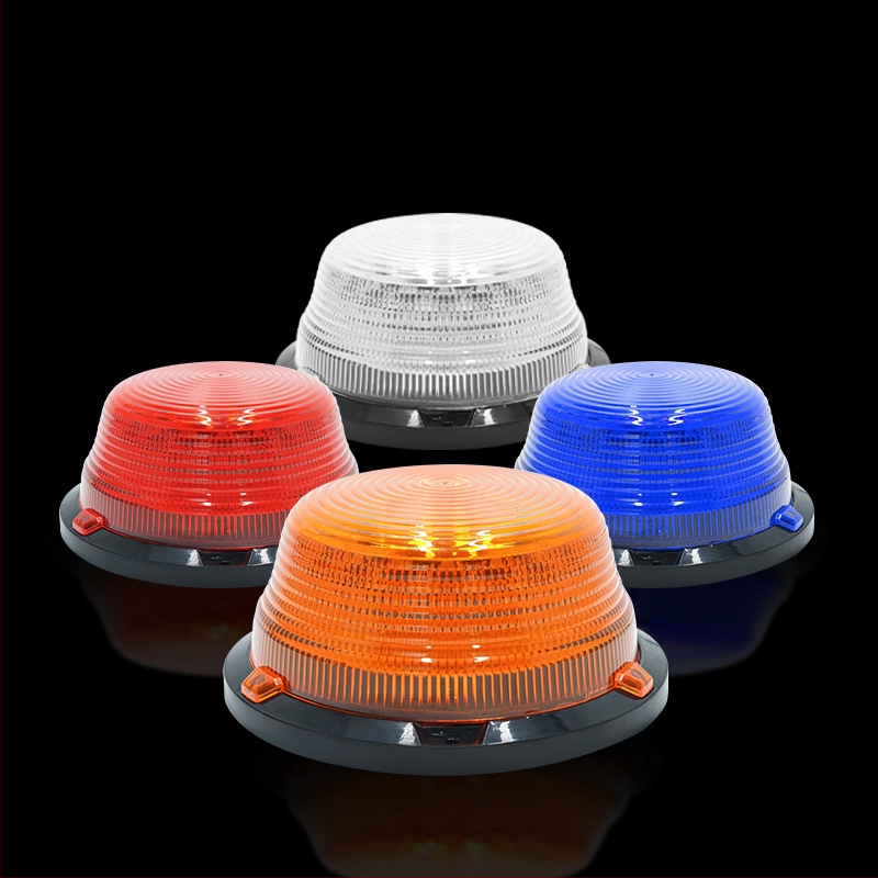 Automobilio LED apvalus įspėjamasis žibintas su magnetiniu tvirtinimu, stiprus blyksnis, 7W, 12–80V, 700 lm, LED 2835, PC korpusas