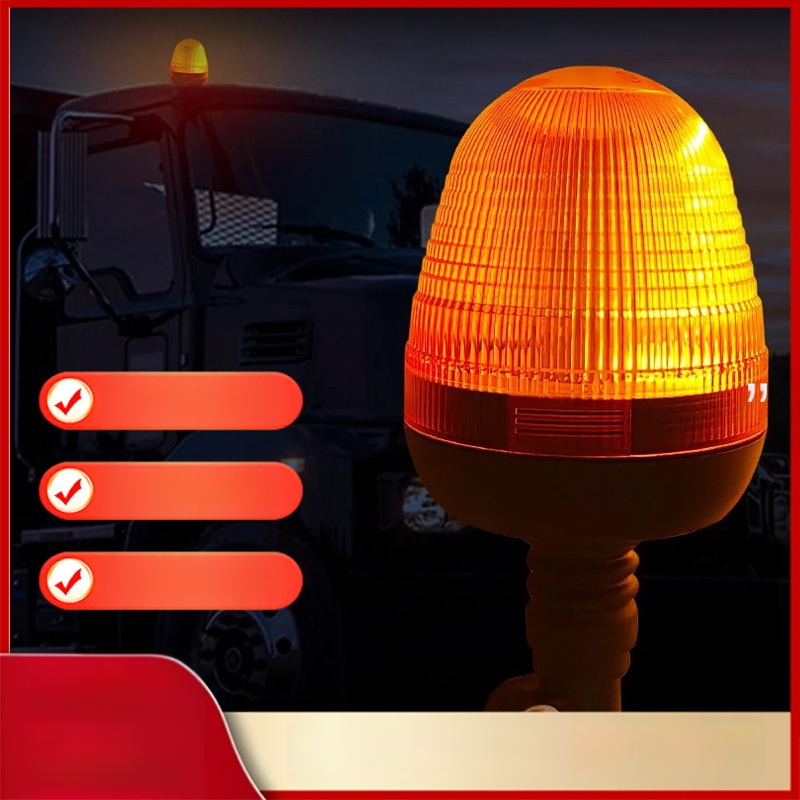 Sukamu LED įspėjamasis žibintas sunkvežimiams ir statybos įrangai, 12-30V, 1W LED, ABS korpusas, modeliai TT-WL-1, TT-WL-6, TT-WL-7, TT-WL-10, TT-WL-12