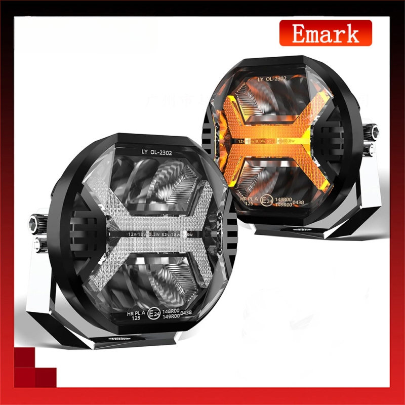 LED darbo šviesos lemputė visureigiams LY-OL-2301, 48W, 32V, 4000LM, 5700K, PMMA+PC+AL