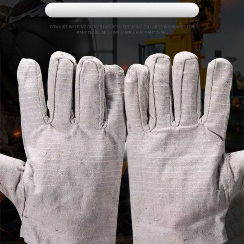 Aizsargcimdi metināšanai un darbnīcai – govs āda + audums, izturīgi pret augstu temperatūru, nodilumizturīgi, elpojoši, pretslīdīgi, pret apdegumiem