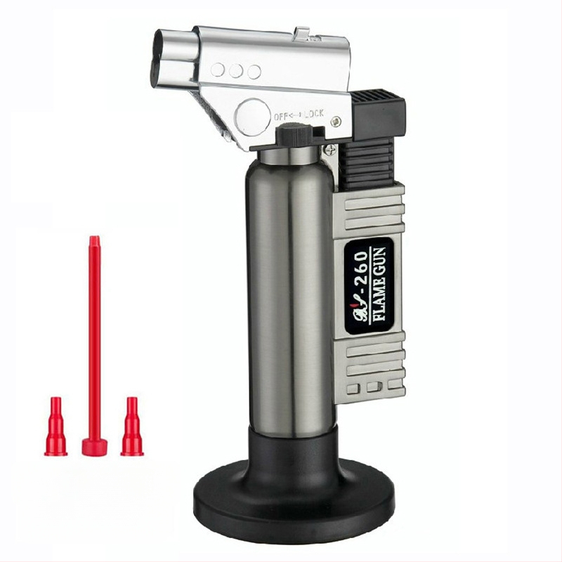 FS BS-260 butāna lodēšanas lāpa ar elektronisko aizdedzi, pretvēja korpuss, metaliskais korpuss, augstas temperatūras lodēšana gan brillēm, gan zobārstniecībai