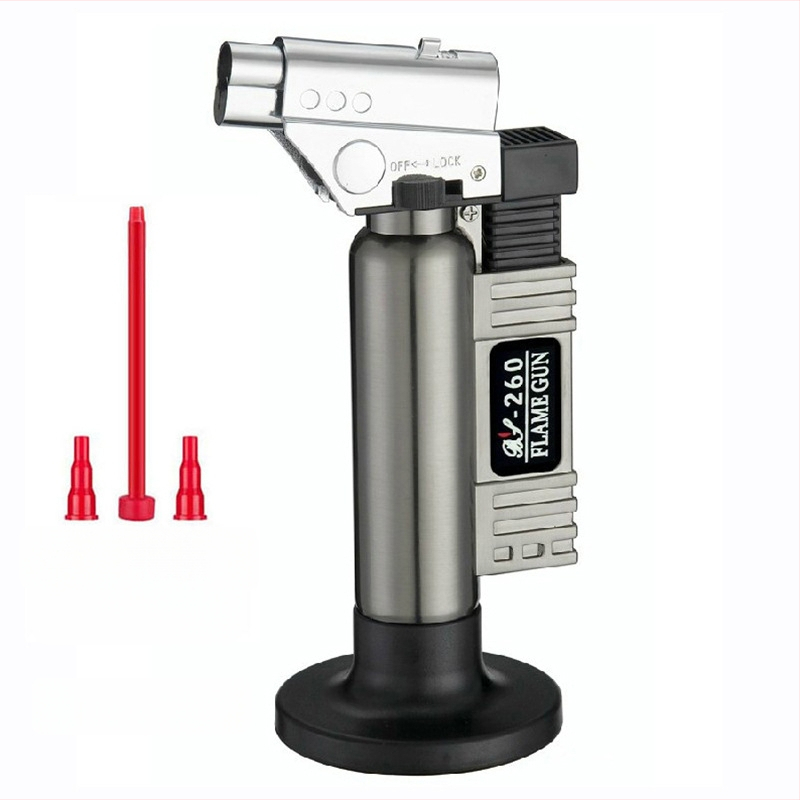 FS BS-260 butāna lodēšanas lāpa ar elektronisko aizdedzi, pretvēja korpuss, metaliskais korpuss, augstas temperatūras lodēšana gan brillēm, gan zobārstniecībai