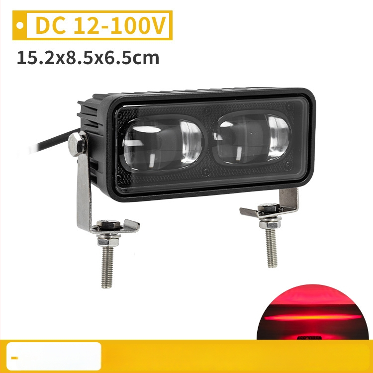 LED vieno raidės saugos darbinės zonos lemputė, DC12-100V, 30W, Modelis YH-2275/2276, Aliuminio lydinio korpusas, tinkama keltuvams ir AGV
