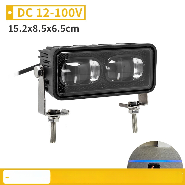 LED vieno raidės saugos darbinės zonos lemputė, DC12-100V, 30W, Modelis YH-2275/2276, Aliuminio lydinio korpusas, tinkama keltuvams ir AGV