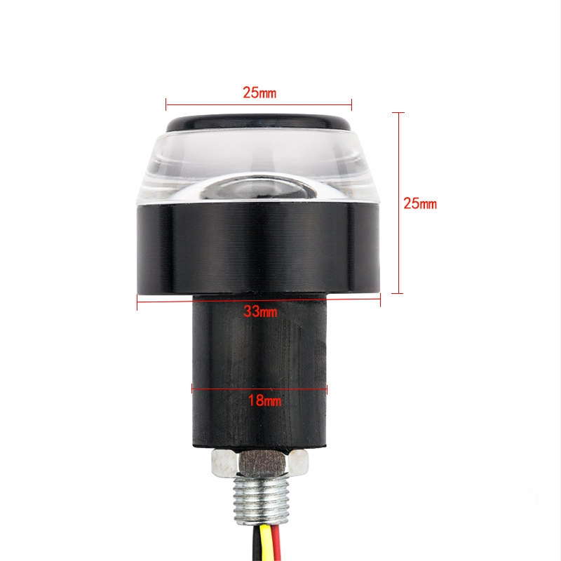 LED rankenos šviesa motociklui ir kalnų dviraliui — posūkio signalas, 3W, 12V, 0.15A, aliumininė konstrukcija