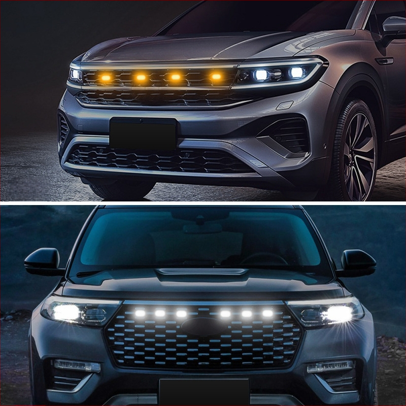 Tacoma centrinė grotelė LED šviesa — DRL, 12V, 1W, 0,3A, ABS, veržtiniu tvirtinimu