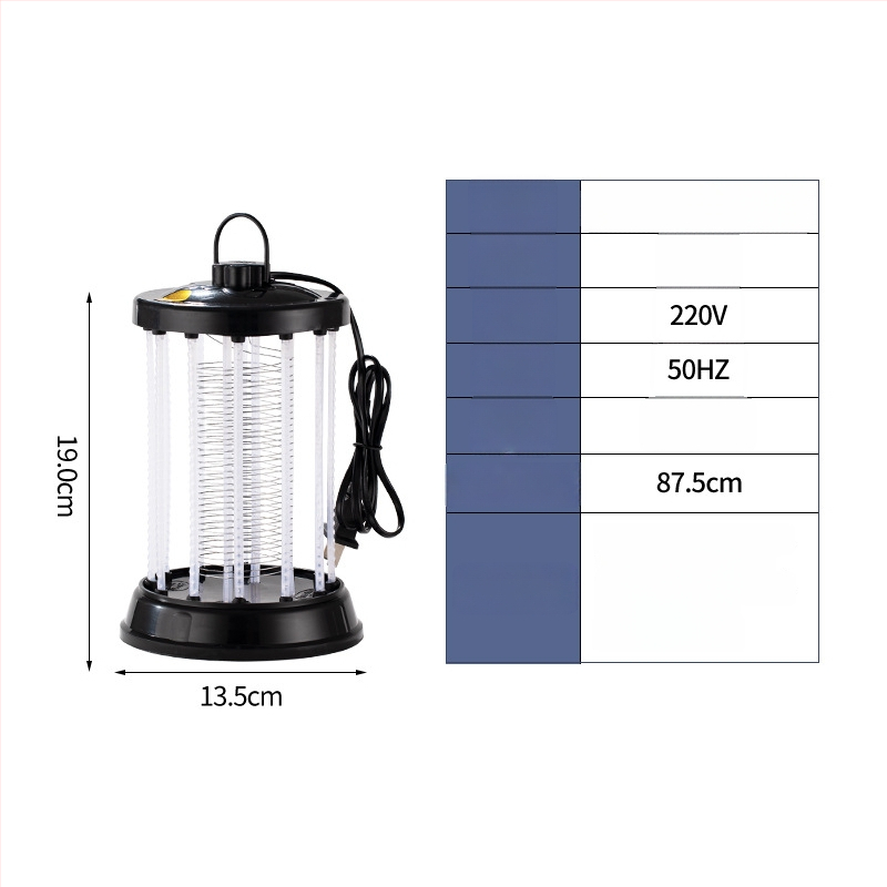 LED električna lampa za uništavanje komaraca s zaštitnom rešetkom, fizička zamka za komarce, za područja 21–30 m²