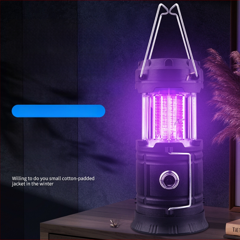 Wild Wolf Tri u jedno vanjska LED lampa protiv komaraca – prijenosna kamping LED lampa s proširivim dizajnom