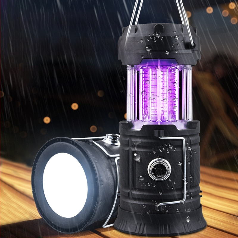 Wild Wolf Tri u jedno vanjska LED lampa protiv komaraca – prijenosna kamping LED lampa s proširivim dizajnom