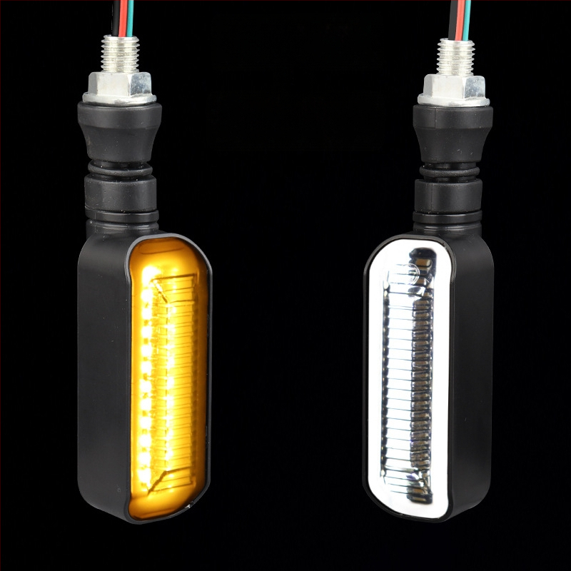 LED posūkio žibintas elektriniam motociklui su ilga rankena ir sekos indikatoriumi (ZXD-03, 2W, 12V, 4000, 10000h)