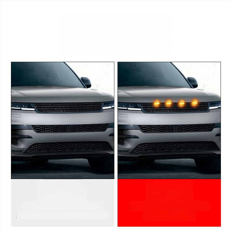 Automobilio grožio LED šviesa 12V, ABS+LED medžiaga, plastikinis gaubtas, bendram naudojimui