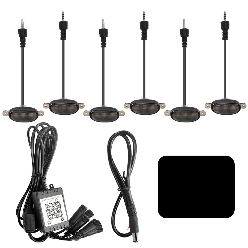 Automobilio grožio LED šviesa 12V, ABS+LED medžiaga, plastikinis gaubtas, bendram naudojimui