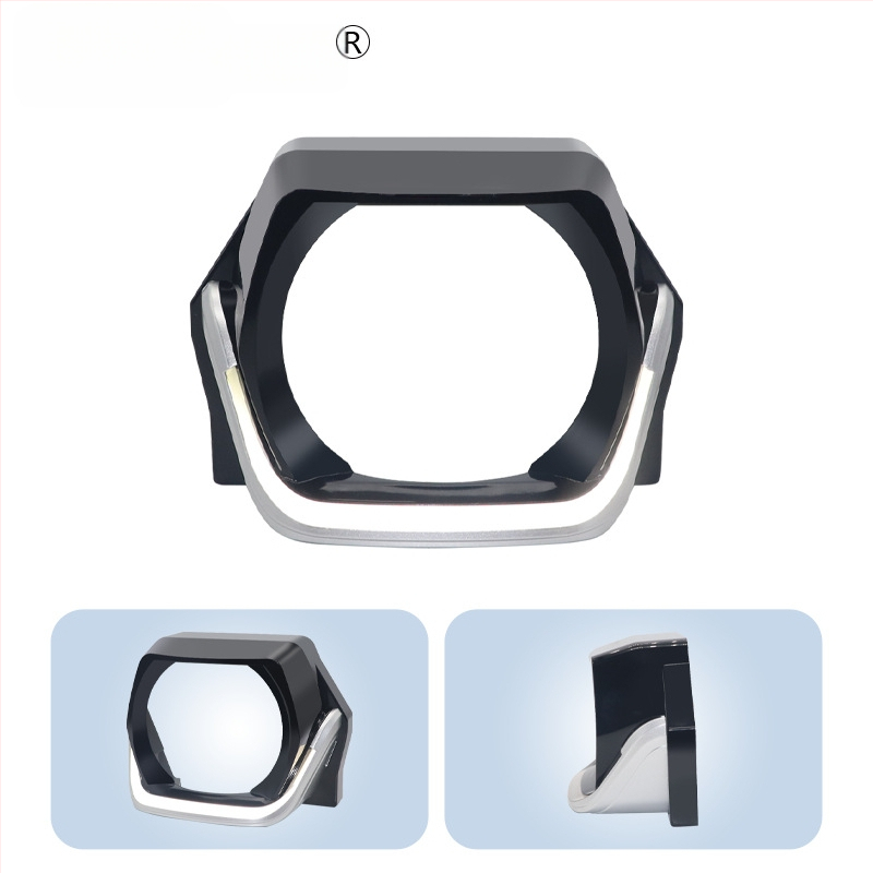 Priekinio žibinto dekoratyvinė gaubtelė su kvadratine objektyvo lęša automobiliams ir motociklams (PVC; 3-12W; 3-12V; 2.5A; bendram naudojimui)