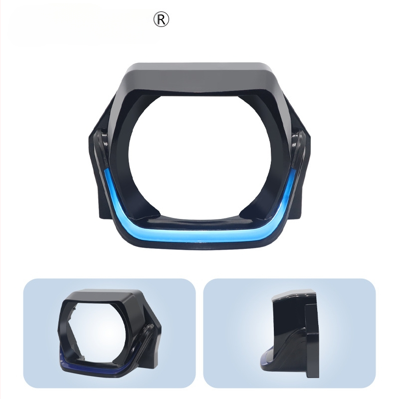 Priekinio žibinto dekoratyvinė gaubtelė su kvadratine objektyvo lęša automobiliams ir motociklams (PVC; 3-12W; 3-12V; 2.5A; bendram naudojimui)