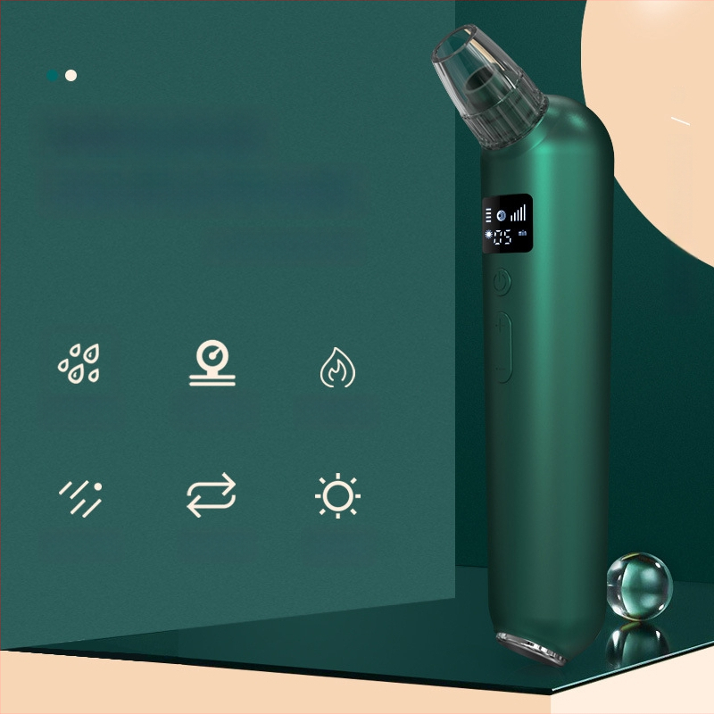 HX-04 Juodųjų taškų siurbimo prietaisas, elektrinis sukimasis, 5 greičiai, funkcijos: juodųjų taškų siurbimas, spuogų šalinimas, karštasis kompresas