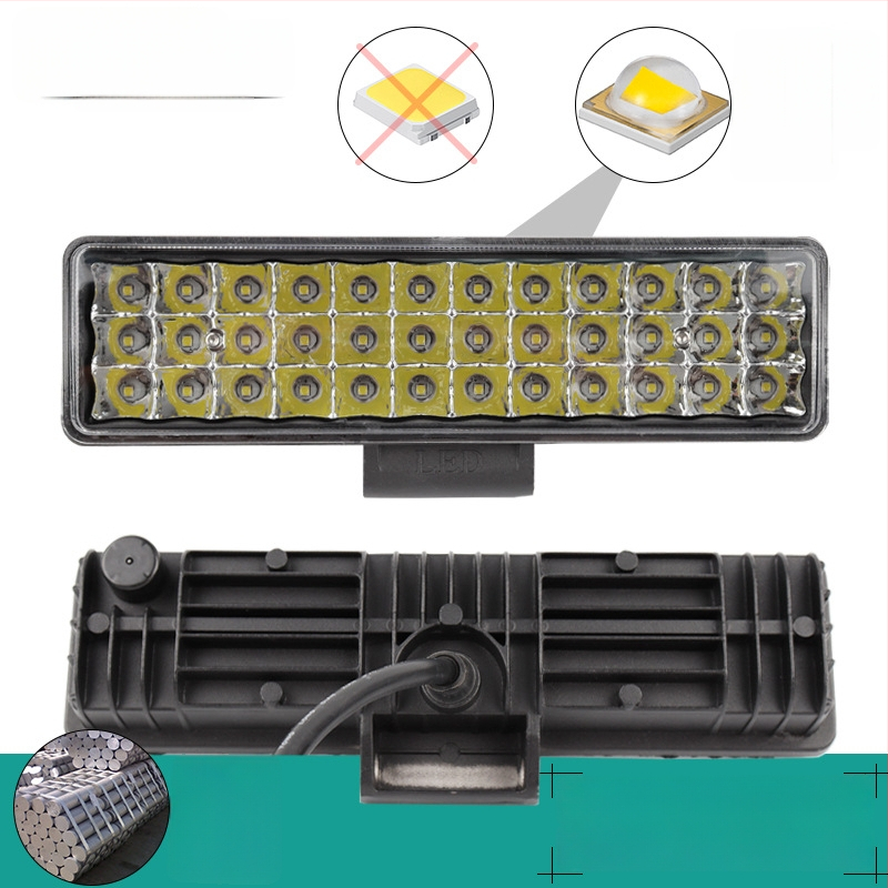 LED juosta automobiliams ir motociklams, liejimo aliumininis korpusas, įtampa 12–80V, srovė 2–4A, atsparus vandeniui, atspindinti puodelio dangtelis