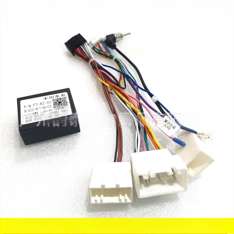 TO-55 Android didelio ekrano navigacijos maitinimo kabelis Toyota Prado/Sequoia/RAV4 (2010–2013 metų modeliai) – garso modifikavimas, grynas varis, Evoresn/Yisen