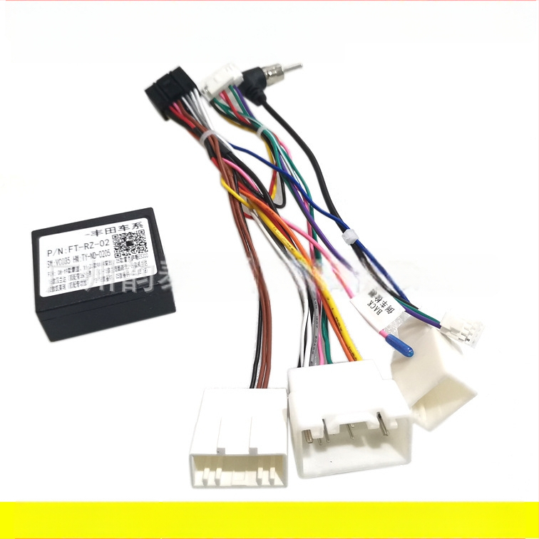 TO-55 Android didelio ekrano navigacijos maitinimo kabelis Toyota Prado/Sequoia/RAV4 (2010–2013 metų modeliai) – garso modifikavimas, grynas varis, Evoresn/Yisen