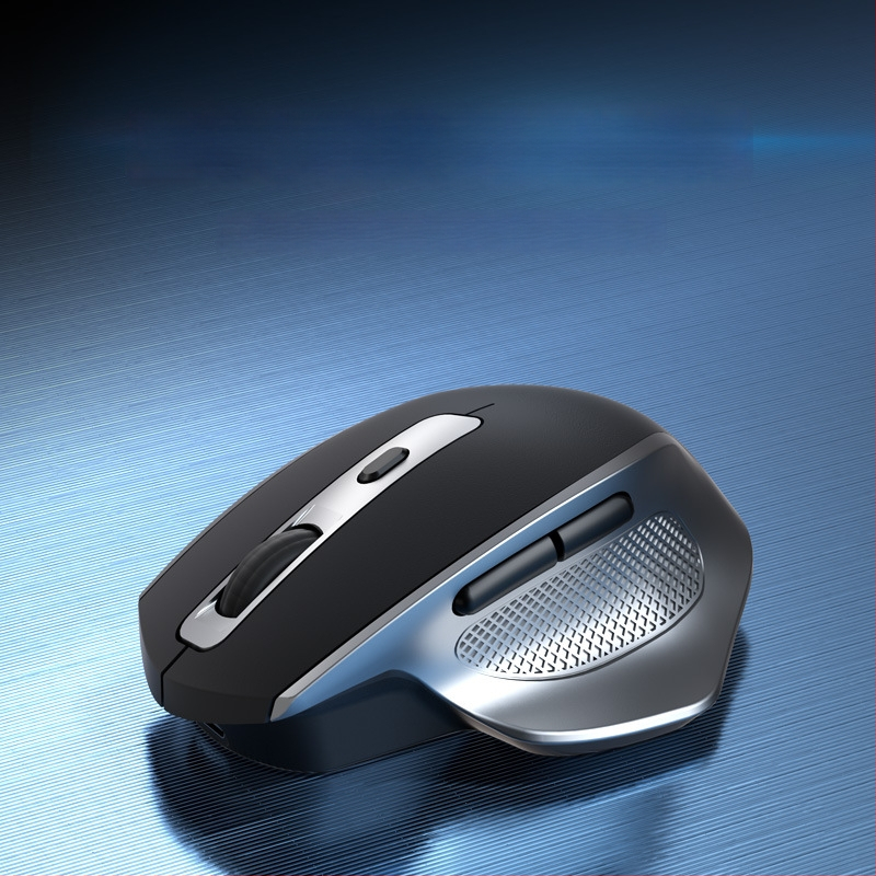 Bežični Bluetooth miš s tri načina, tih i punjiv, 2.4G, ergonomski dizajn za igru i ured, 4000 DPI