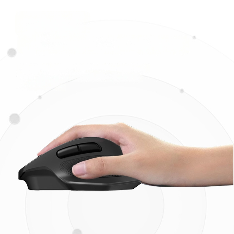 Bežični Bluetooth miš s tri načina, tih i punjiv, 2.4G, ergonomski dizajn za igru i ured, 4000 DPI