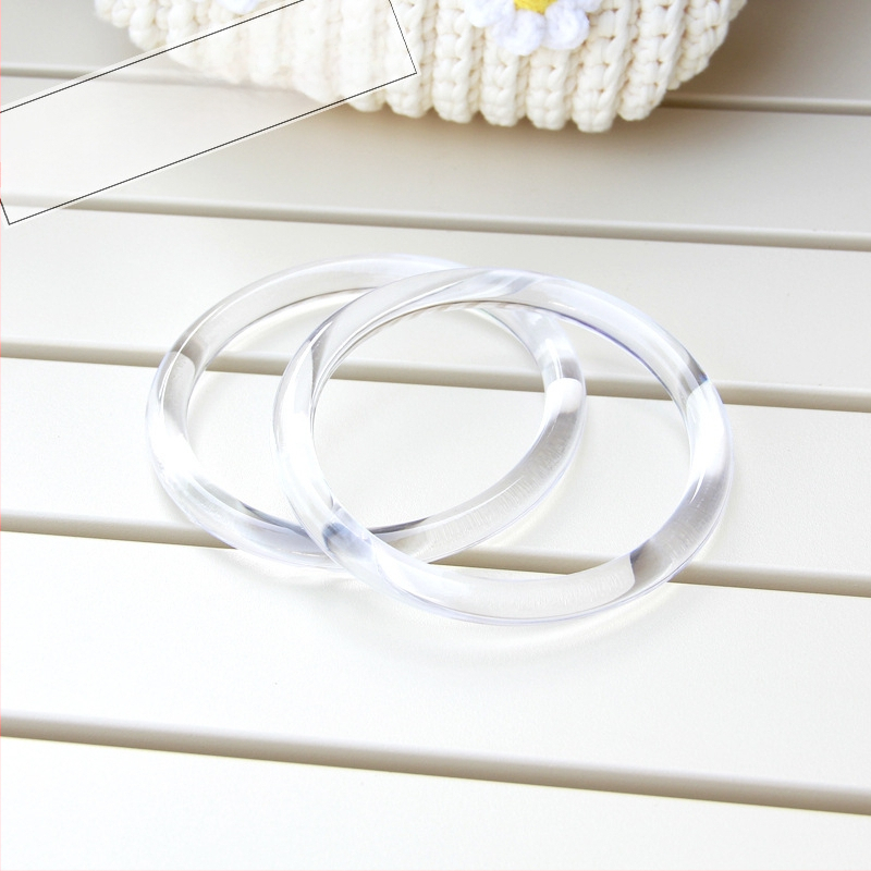 D formos krepšys iš dervos su skaidriu žiedu – vasara 2024, poilsio kelionėms, atsparus vandeniui