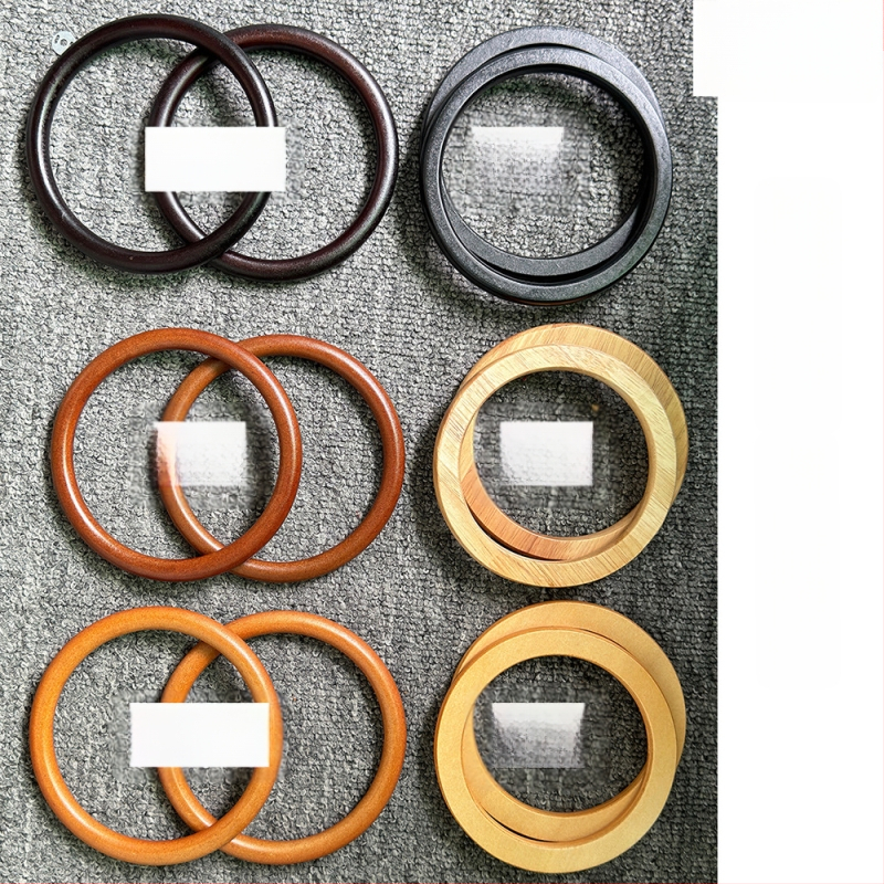 Medinis apvalus rankenos už maišelį, austinis rankų darbas, ultra lengvas, 2024 metų pavasaris, licencijuotas privatus ženklas