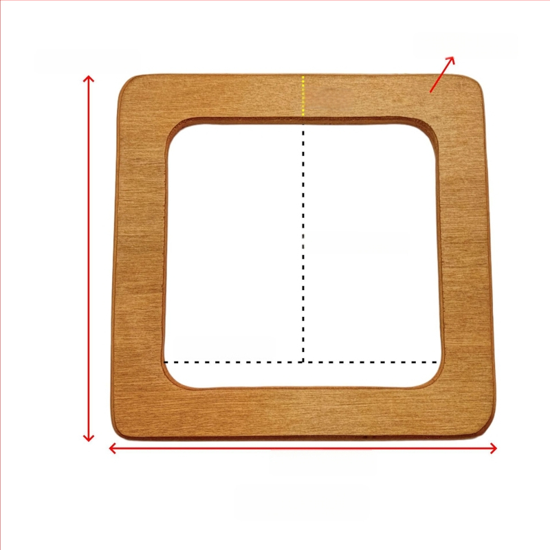 Medinė rankinė su geometriniu raštu, nacionalinio tendencijų stiliaus ir naujo dizaino derinys, 2024 m. pavasaris