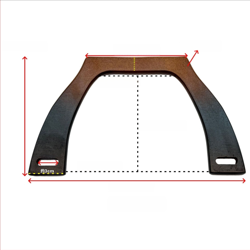Medinė rankinė su geometriniu raštu, nacionalinio tendencijų stiliaus ir naujo dizaino derinys, 2024 m. pavasaris
