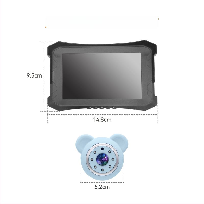 Sõiduki beebimonitor, Sõiduki kaamera, 1080P videosalvestus, Ühekanaliline auto monitor