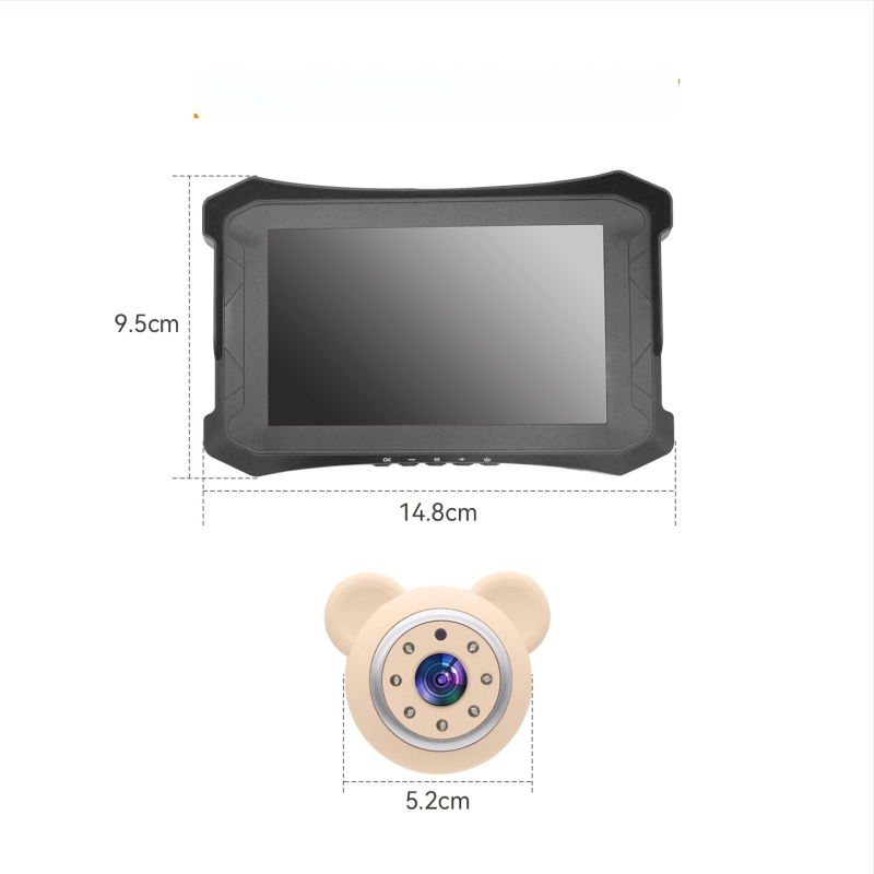 Sõiduki beebimonitor, Sõiduki kaamera, 1080P videosalvestus, Ühekanaliline auto monitor