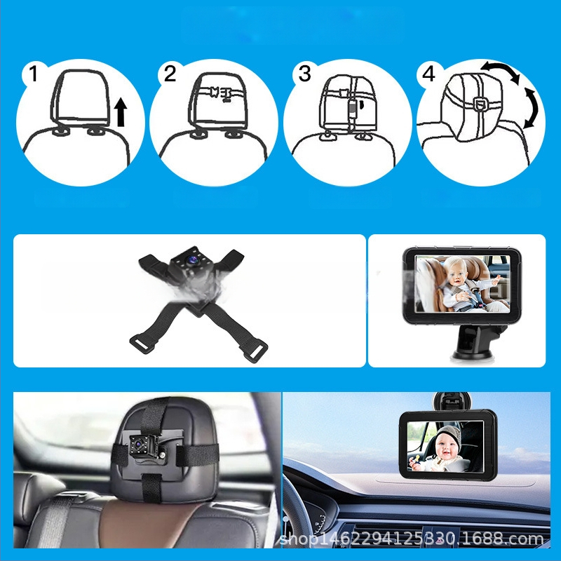 Automobilio LCD ekranas SSY-501 IPS 1290x1080 AHD