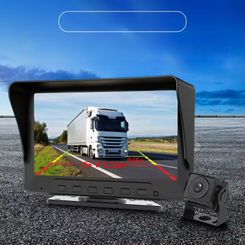 Automobilio atbulinės eigos ekranas — 7 colių IPS ekranas 1024x600, AHD įvestis, HR71 modelis, prietaisų skydelio monitorius