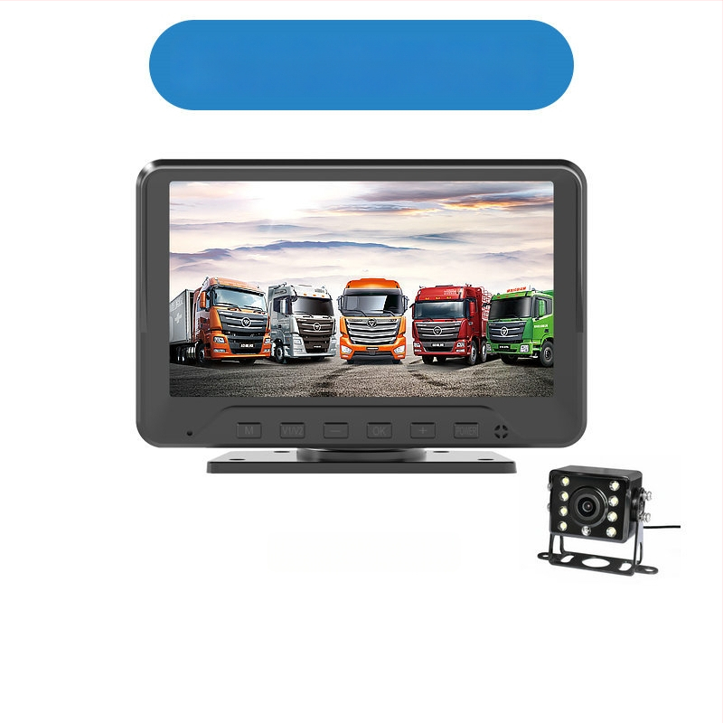 Automobilio atbulinės eigos ekranas — 7 colių IPS ekranas 1024x600, AHD įvestis, HR71 modelis, prietaisų skydelio monitorius