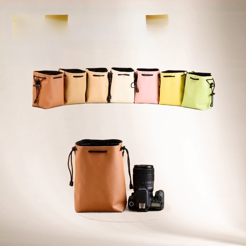 Vidinis apsauginis dėklas mirrorless ir DSLR kameroms – PU medžiaga; suderinama su Nikon, Sony, Canon, Fuji; įdaila poliesterio ir medvilnės